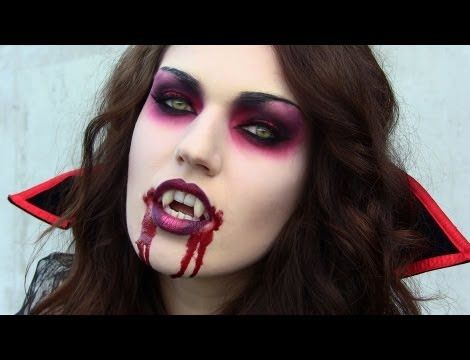 Disfraz casero y maquillaje de vamira o vampiresa