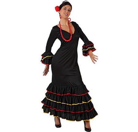 flamenca mujer negro