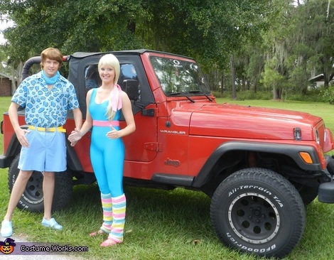 disfraz barbie casero jeep