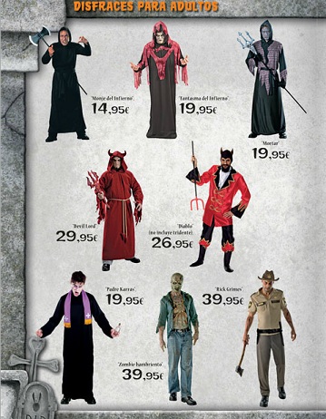 catalogo el corte ingles halloween 2012 hombres