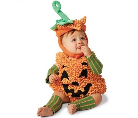 disfraz halloween bebe calabaza