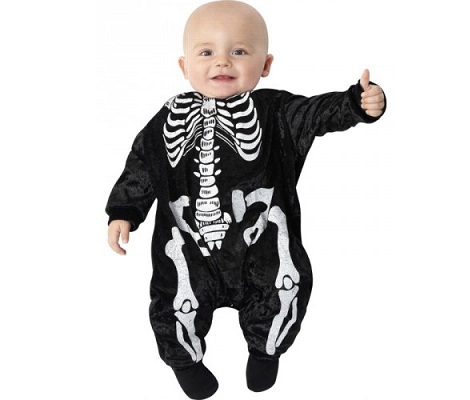 disfraz halloween bebe esqueleto