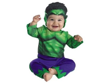disfraz halloween bebé hulk
