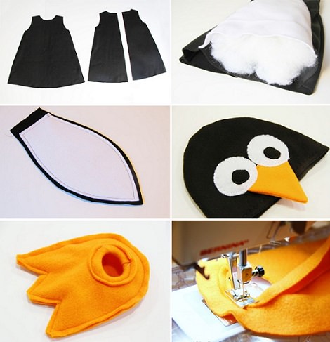 disfraz de pingüino casero para bebé