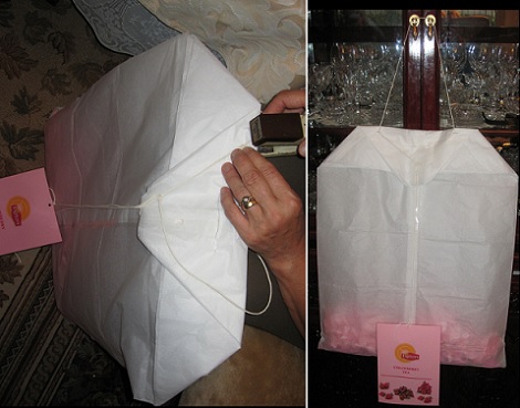 como hacer un disfraz de bolsa de té casero