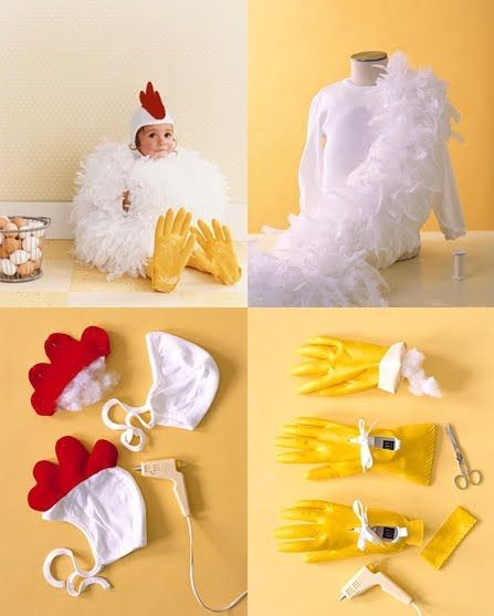 disfraz de pollo casero