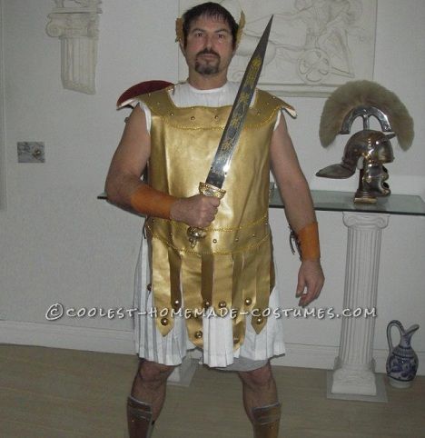 disfraz de soldado romano casero