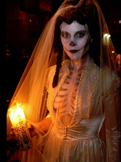 disfraz de novia cadaver casero