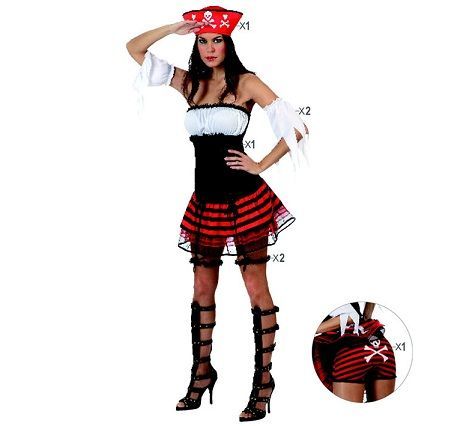 duda Peculiar empezar Disfraz de pirata para mujer