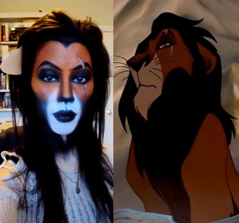 como hacer un maquillaje de leon o tigre
