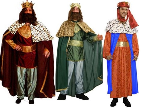 Disfraces de Reyes Magos baratos para la Navidad 2013